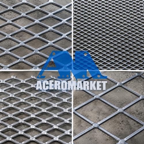 Malla metal desplegado negro 42x13x4x2mm